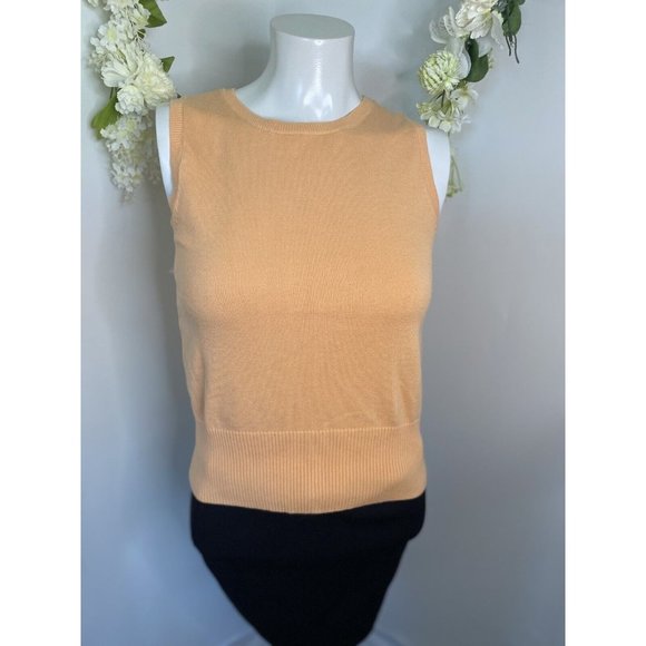 Petite Sophisticate Orange Cotton Spandex Vintage Cardigan Shell Set Size P EUC - Picture 13 of 16